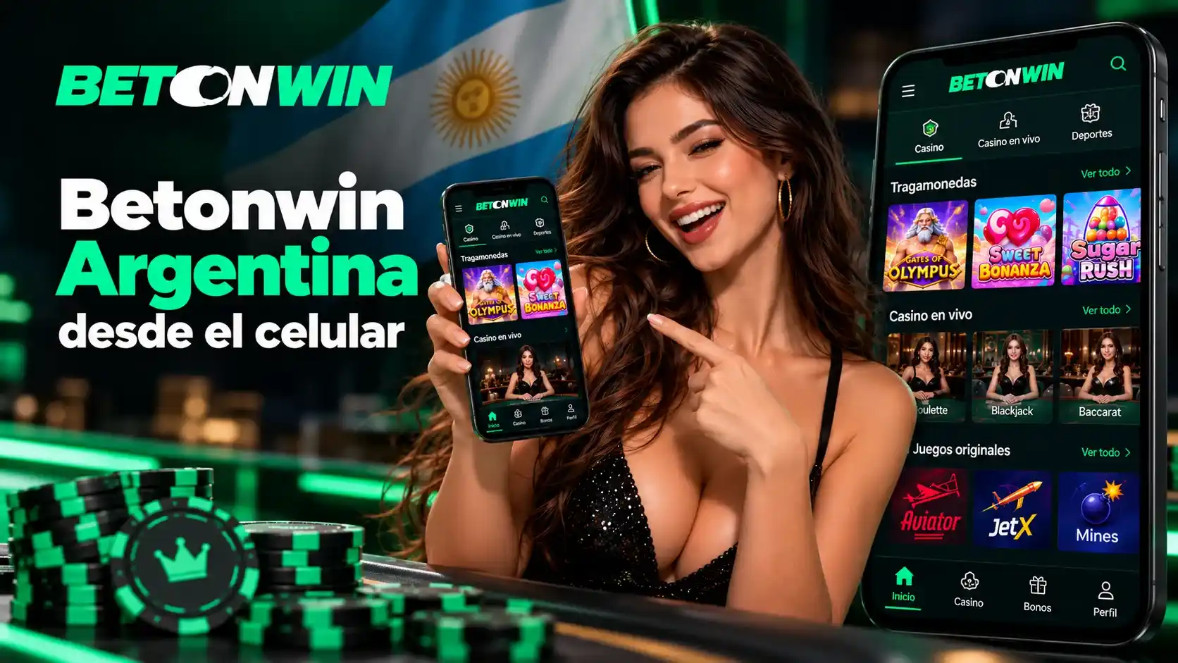 Betonwin Argentina desde el celular