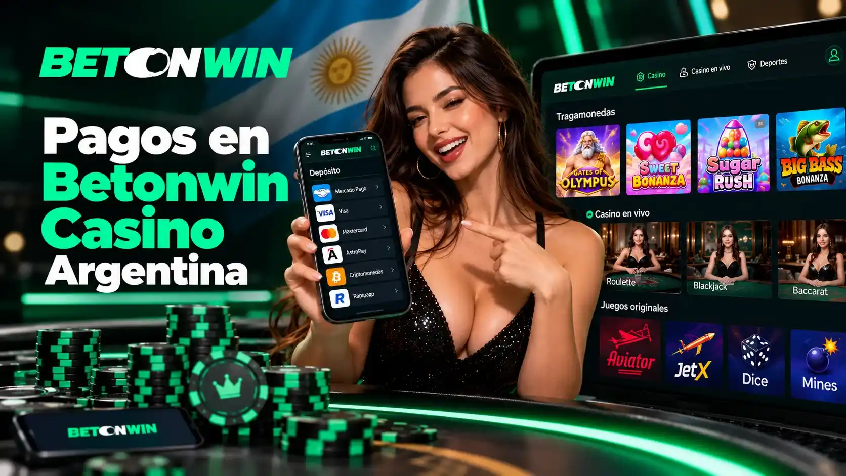 Pagos en Betonwin Casino Argentina